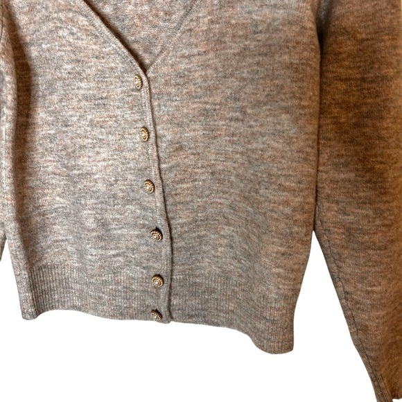 Heartloom  The Pedretti Cardi- Heathered GREY Button Down Soft Cardigan- Small - Picture 6 of 13